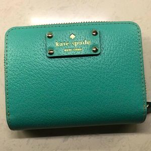 Kate spade sea green colored wallet